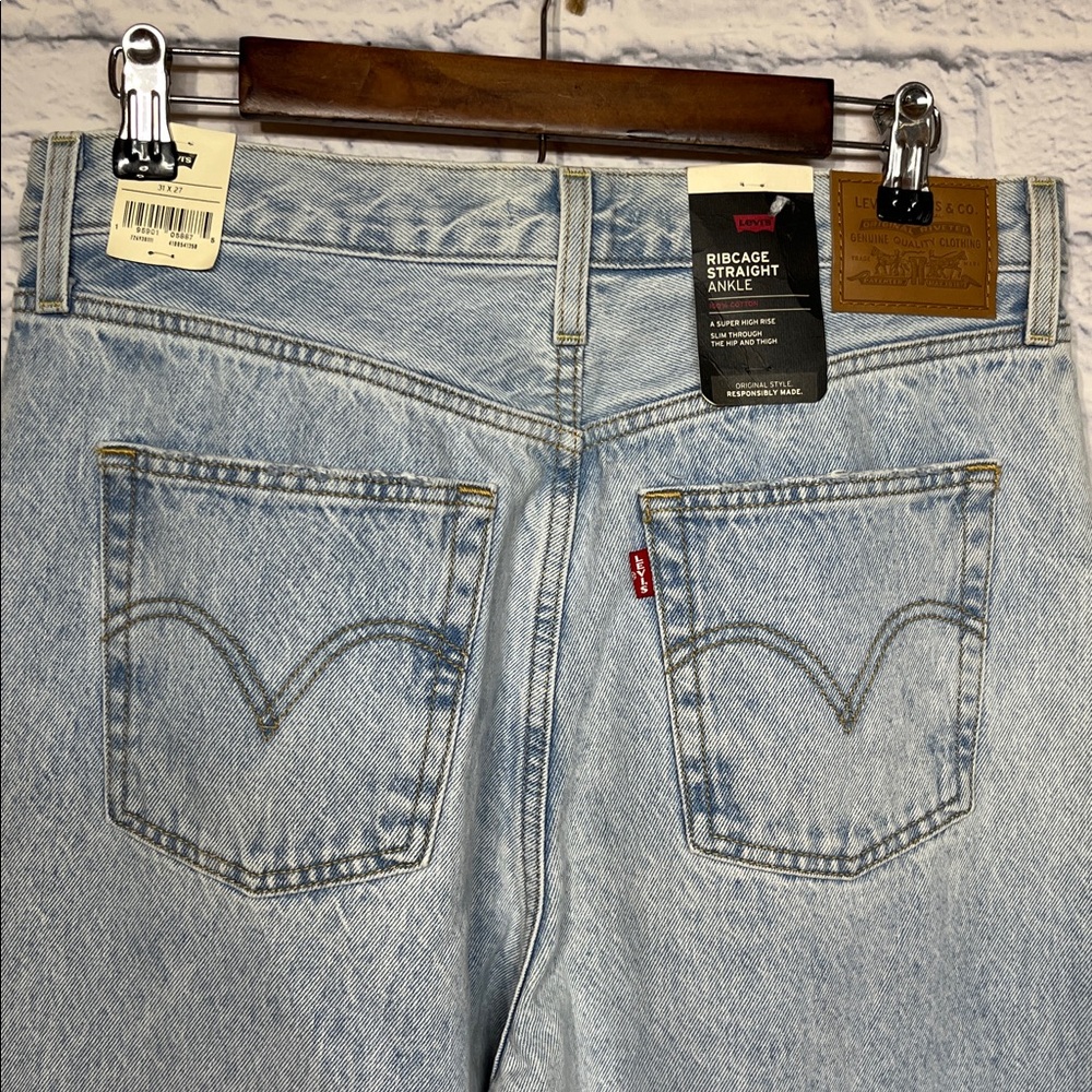 NWT-Levi’s RIBCAGE STRAIGHT ANKLE WOMEN'S JEANS - Picture 5 of 13